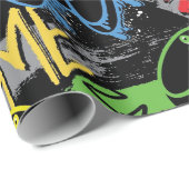 Neon Graffiti Gaming Pattern ラッピングペーパー (ロールコーナー)