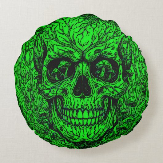 Neon Green ラウンドクッション (裏面)