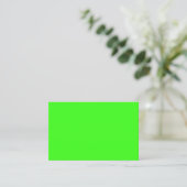 Neon Green Business Card – Custom Look 名刺 (スタンド正面)
