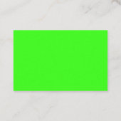 Neon Green Business Card – Custom Look 名刺 (裏面)