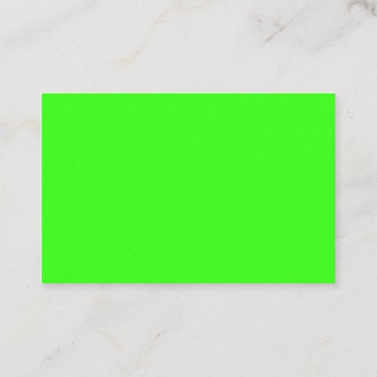 Neon Green Business Card – Custom Look 名刺 (裏面)