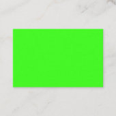 Neon Green Business Card – Custom Look 名刺 (正面)