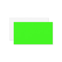 Neon Green Custom Business Card