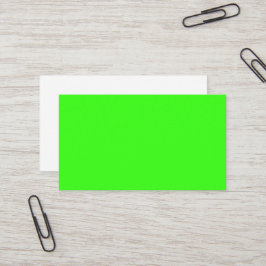 Neon Green Custom Business Card 名刺