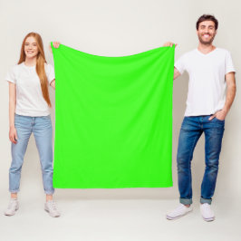 Neon Green Custom Fleece Blanket フリースブランケット