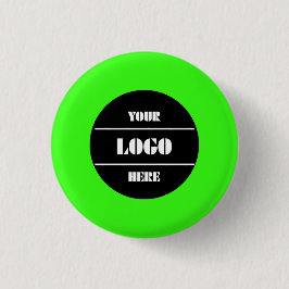 Neon Green Customizable Solid Round Button Pin 缶バッジ