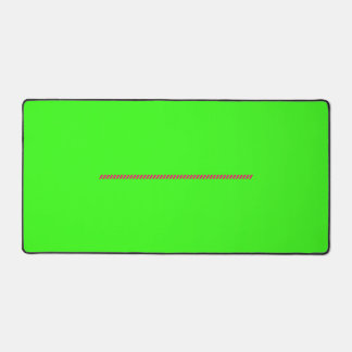 Neon Green Desk Mat With Pink Accent – Customize デスクマット