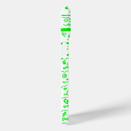 Neon Green Doodle iPhone Case – Abstract Line Art Case-Mate iPhoneケース (裏面 / 右)
