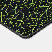 Neon Green Geometric Pattern デスクマット (コーナー)