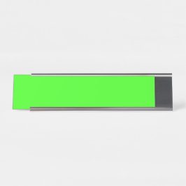 Neon Green Modern Desk Name Plate – Customizable デスクネームプレート
