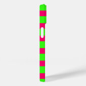 Neon Green & Pink Striped iPhone Case – Customize Case-Mate iPhoneケース (裏面 / 右)