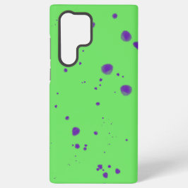 Neon Green Purple Splotches Samsung Galaxy S22 Ultraケース