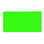 Neon Green Shipping Labels (Customizable) ラベル (正面)