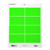 Neon Green Shipping Labels (Customizable) ラベル (フルシート)