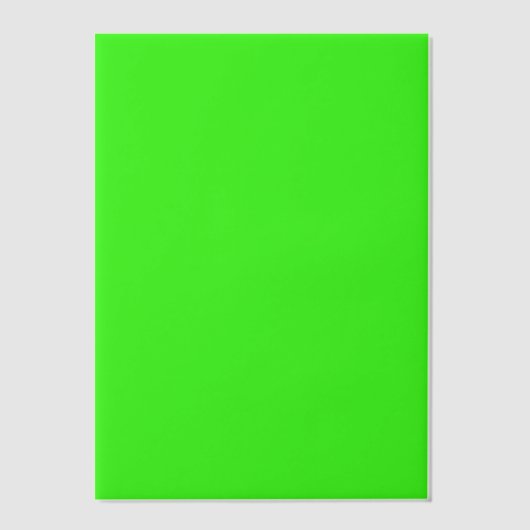 Neon Green Vellum Overlay Sheet – Customizable ベラム紙招待状 (正面)