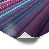 Neon Grid Racer in Futuristic Tunnel ポスター (コーナー)