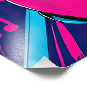 Neon Groove Collective – Psykedelisk Konst & Musik フォトプリント (角)