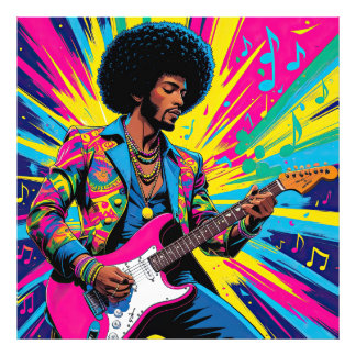 Neon Groove Collective – Psykedelisk Konst & Musik フォトプリント