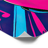 Neon Groove Collective – Psykedelisk Konst & Musik ポスター (角)