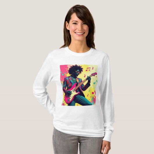 Neon Groove Collective – Psykedelisk Konst & Musik Tシャツ (正面フル)