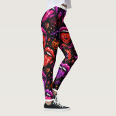 Neon Halloween Lips Leggings レギンス (右)