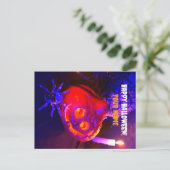 Neon Halloween pumpkins 案内ポストカード (スタンド正面)