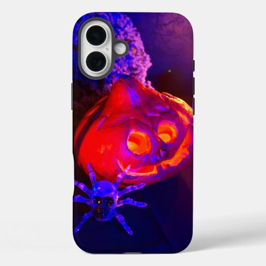 Neon Halloween pumpkins Case-Mate iPhoneケース (裏面)