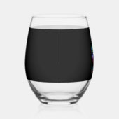 Neon Halloween Witches Png ステムなしワイングラス (右)