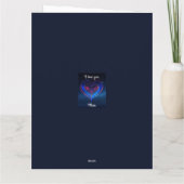 Neon Heart Greeting Card / Tarjeta Corazón Neón カード (裏面)