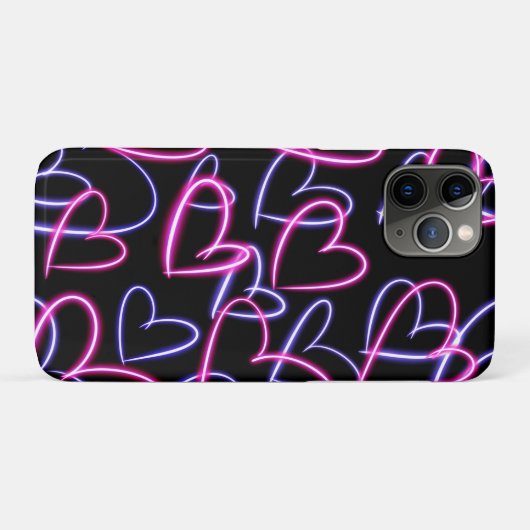 Neon Hearts Case-Mate iPhoneケース (裏面(横))