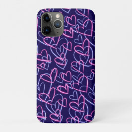 Neon Hearts iPhone 11 Proケース