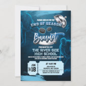 Neon Hockey End of Season Banquet Party Invitation 招待状 (正面)