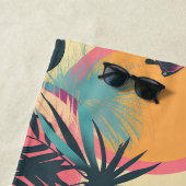 Neon Horizon Oasis Beach Towel ビーチタオル (インサイチュ)