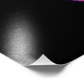 Neon Infinity Symbol with Glowing Hummingbird フォトプリント (角)