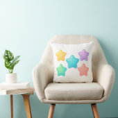 Neon Jelly Star Pillow | Cute Kawaii Glow クッション (椅子)