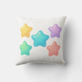 Neon Jelly Star Pillow | Cute Kawaii Glow  クッション (裏面)