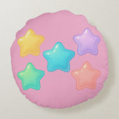 Neon Jelly Star Pillow | Cute Kawaii Glow  ラウンドクッション (裏面)