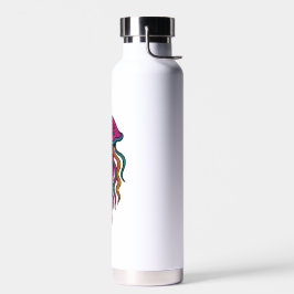 Neon Jellyfish Water Bottle – Trippy Sea Vibes ウォーターボトル