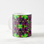 Neon Kaleidoscope Coffee Mug – Psychedelic Tasse コーヒーマグカップ (正面左)