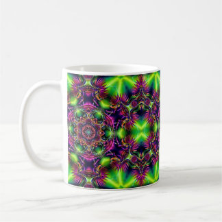 Neon Kaleidoscope Coffee Mug – Psychedelic Tasse コーヒーマグカップ
