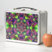 Neon Kaleidoscope Metall Brotdose メタルランチボックス (インサイチュ)