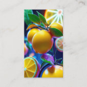 Neon Lemons Limes loyalty punch card ロイヤリティカード (正面)