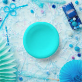 Neon light blue 00ffff ペーパーボウル (パーティー)