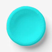Neon light blue 00ffff ペーパーボウル (正面)
