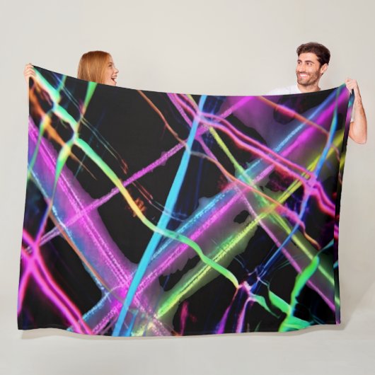 Neon light show フリースブランケット (インサイチュ)