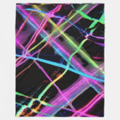 Neon light show フリースブランケット (正面)