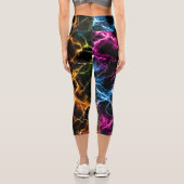 Neon Lightning Marble – Electric Energy Seamless P カプリレギンス (裏面)