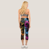 Neon Lightning Marble – Electric Energy Seamless P カプリレギンス (裏面)