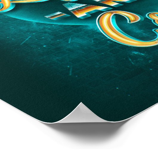 Neon Lights Square Poster (24x24) ポスター (角)