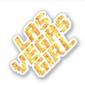 Neon Lights Style Las Vegas Girl シール (正面)